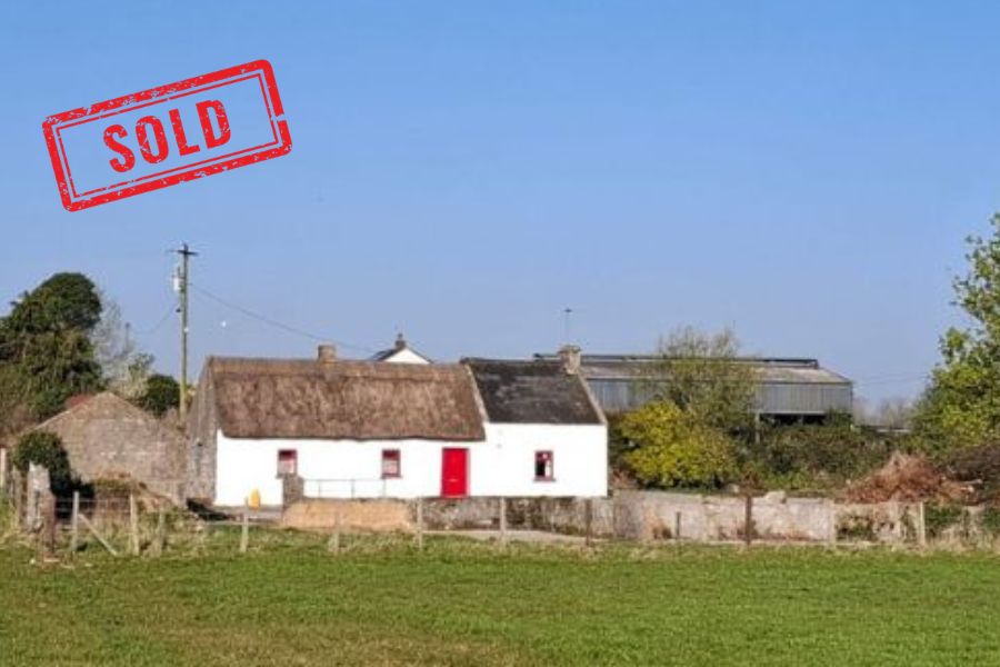 SOLD Thatched Cottage at Cappayuse Ballydangan Athlone Co Roscommon